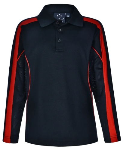 Picture of Winning Spirit, Kids TrueDry L/S Polo